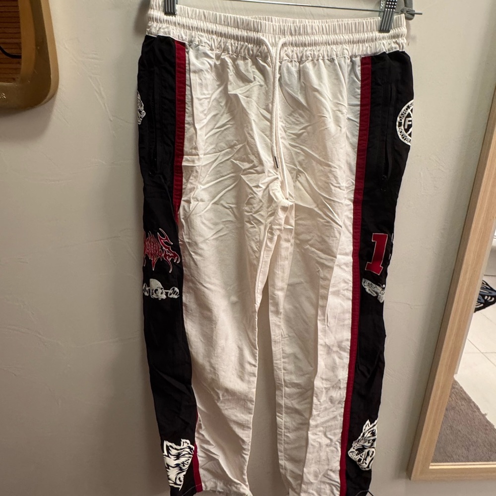 Darc Sport White and Black Track Pants